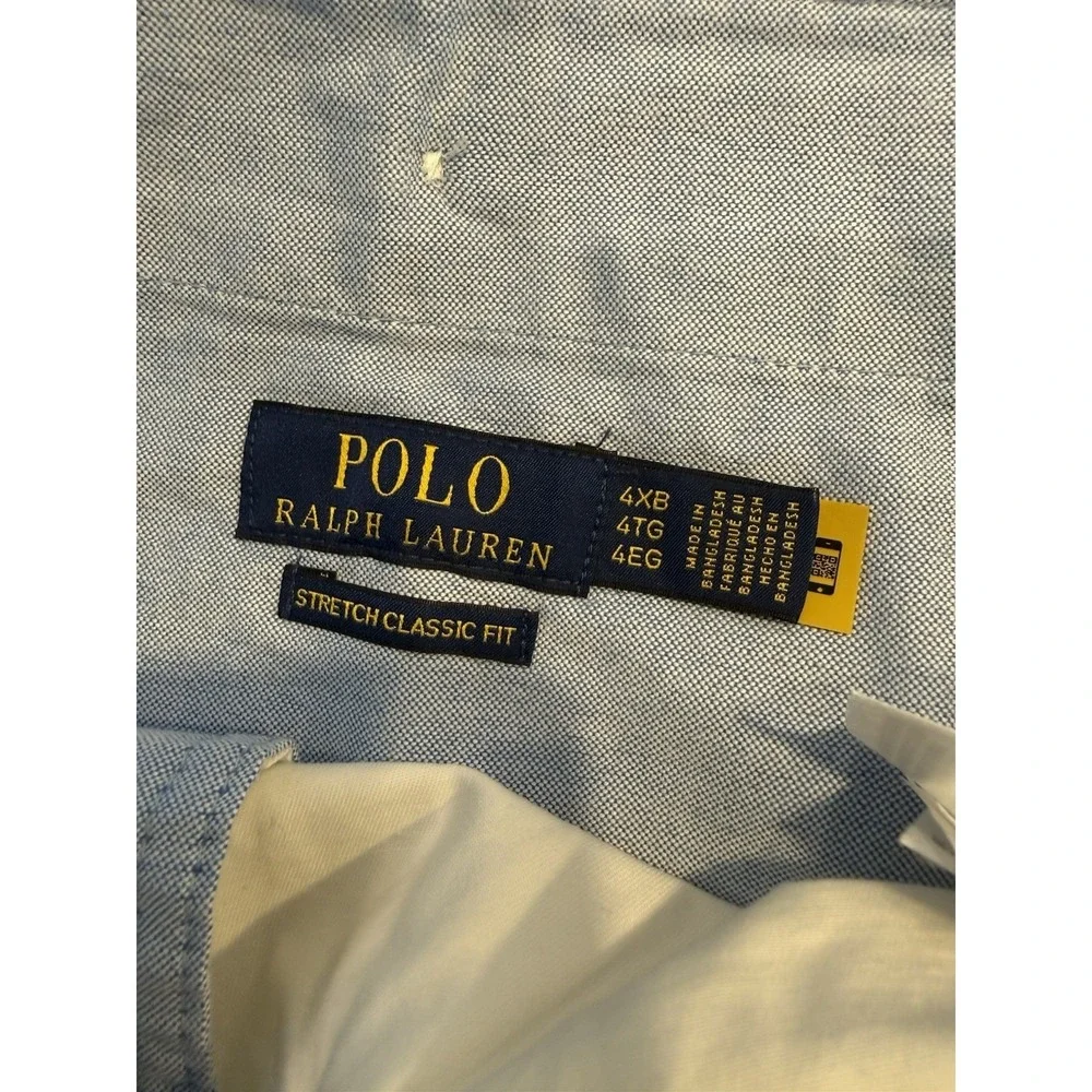 Polo Ralph Lauren Shorts Mens 4XB White Stretch Classic Fit Elastic Drawstring